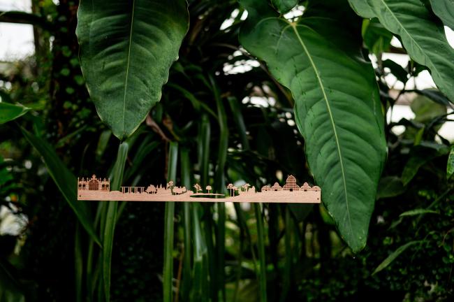 line en bois dans le parc
