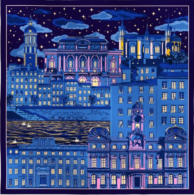 le carré fête des Lumières format 67x67 cm