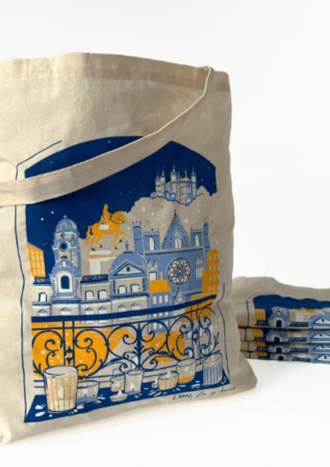 tote bag Nuit des Lumières Atelier Coton