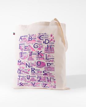 Tote bag avec un abécédeaire