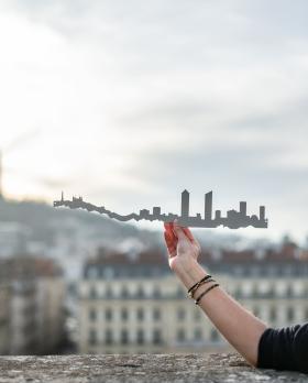 vue lyonnaise épaisse de la ville