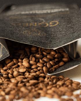 sachet de café Lyonnéo ouvert