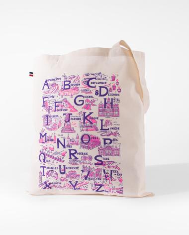 Tote bag avec un abécédeaire