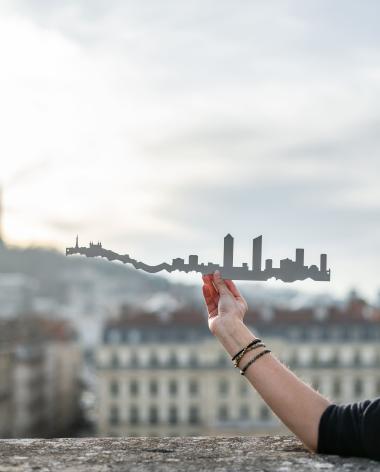 vue lyonnaise épaisse de la ville