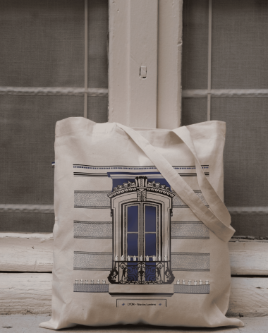 tote bag "fenêtre" Fête des Lumières
