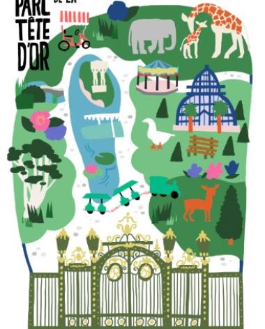 Poster du parc de la Tête d'or