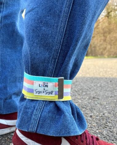 serre pantalon réfléchissant