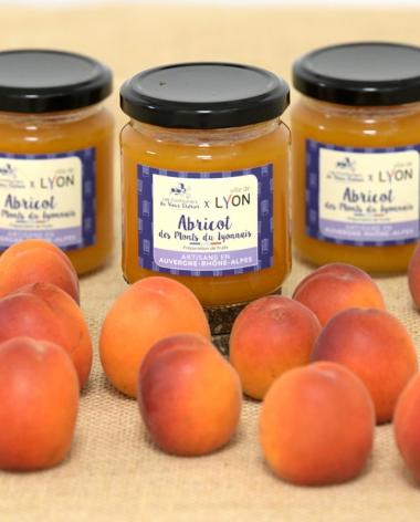 3 pots de préparation d'abricots